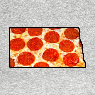 North Dakota Pepperoni Pizza T-Shirt